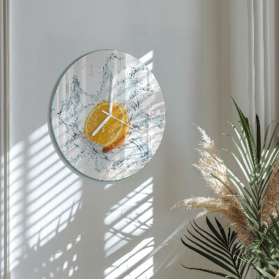 Round wall clock Water