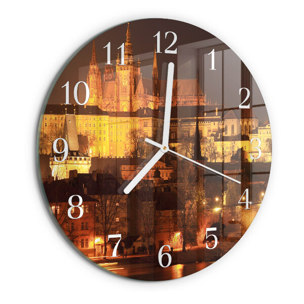 Round wall clock Prague