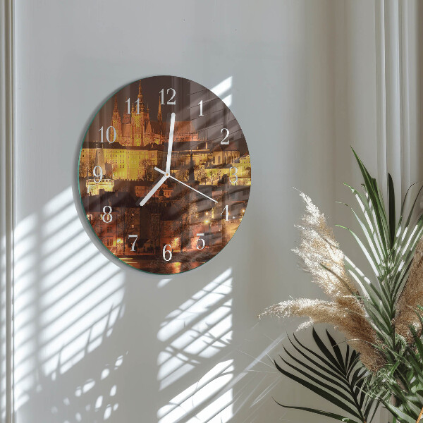Round wall clock Prague