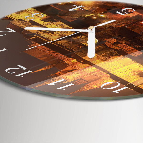 Round wall clock Prague