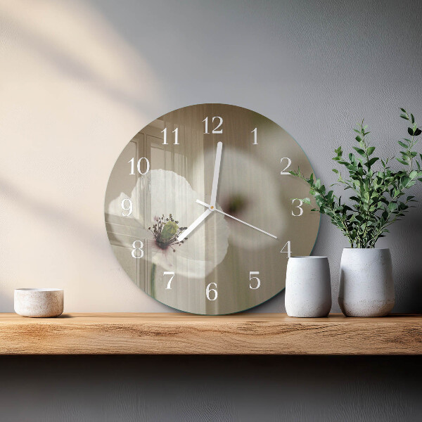 Round wall clock Poppy