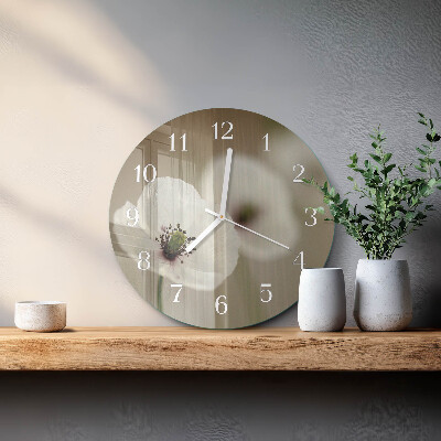 Round wall clock Poppy