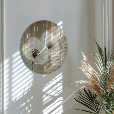Round wall clock Poppy
