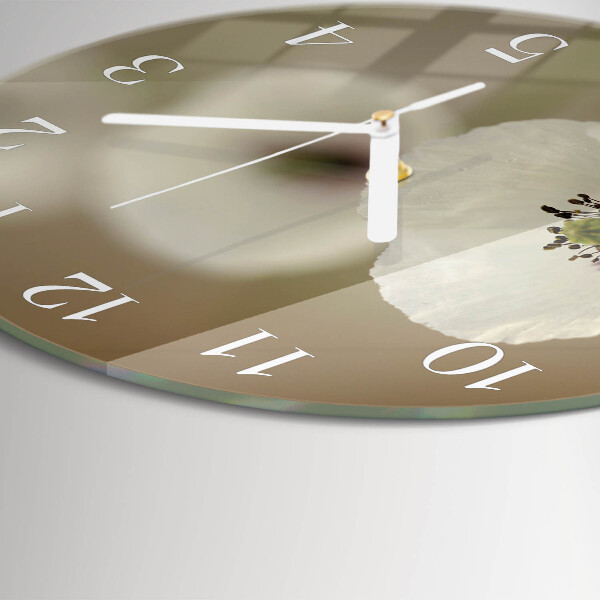 Round wall clock Poppy