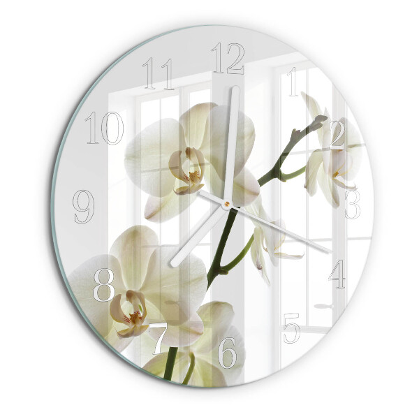 Round wall clock Orchid