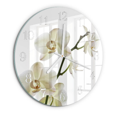 Round wall clock Orchid
