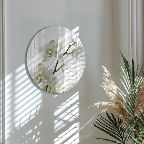 Round wall clock Orchid