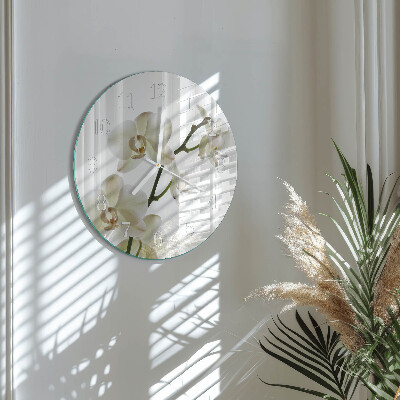 Round wall clock Orchid