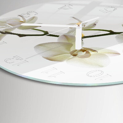 Round wall clock Orchid