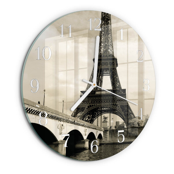 Round wall clock Paris