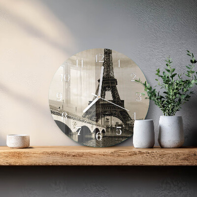 Round wall clock Paris
