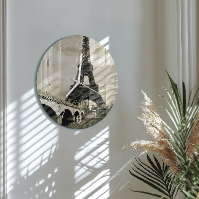 Round wall clock Paris