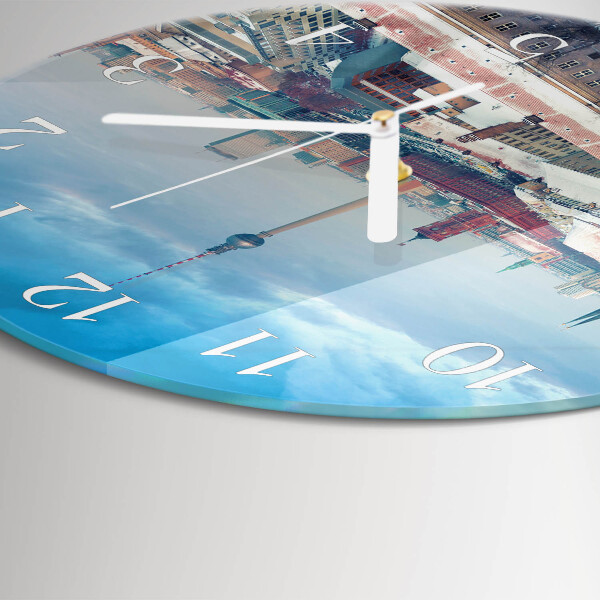Round wall clock Winter City