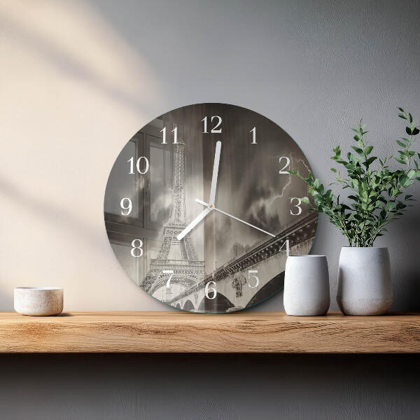 Round wall clock Paris