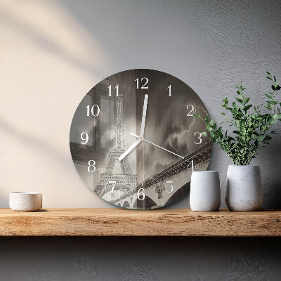 Round wall clock Paris
