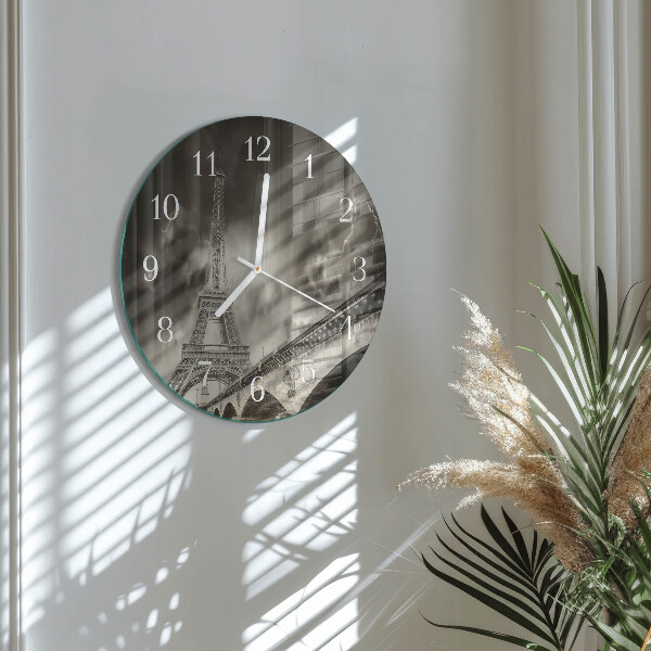 Round wall clock Paris