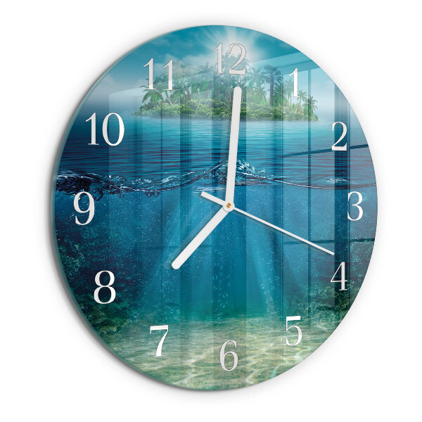 Round wall clock Seabed