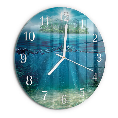 Round wall clock Seabed