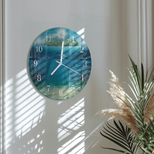Round wall clock Seabed