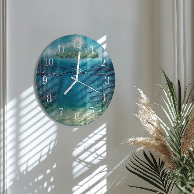 Round wall clock Seabed