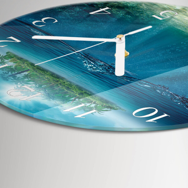Round wall clock Seabed