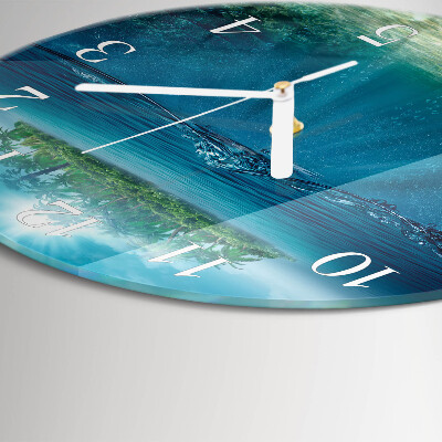 Round wall clock Seabed