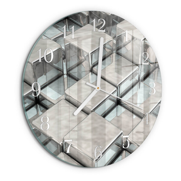 Round wall clock Dice