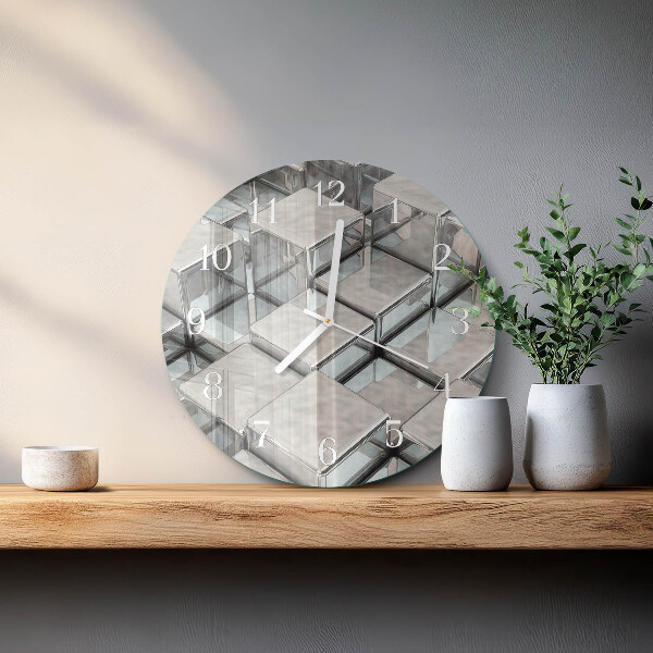 Round wall clock Dice