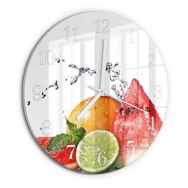 Round wall clock Fruit
