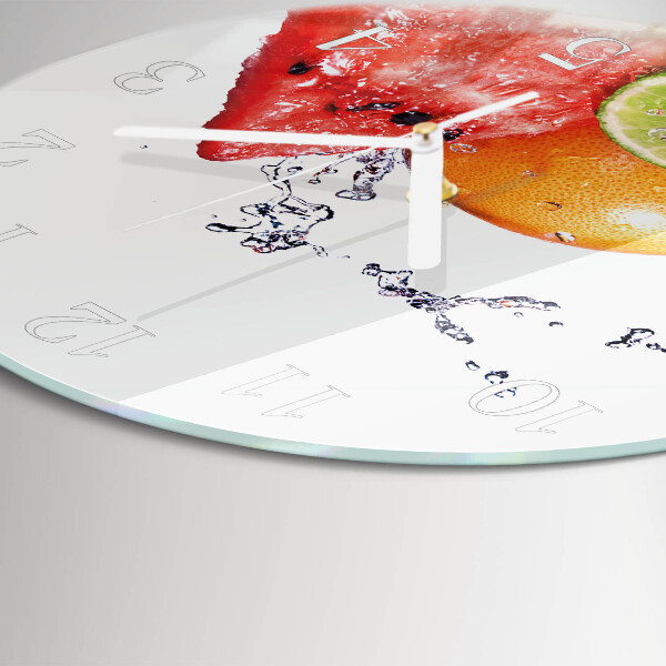 Round wall clock Fruit