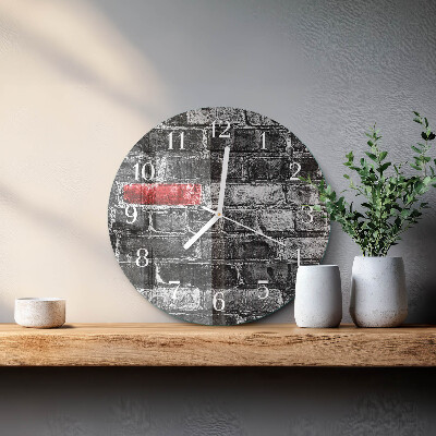 Round wall clock Brick