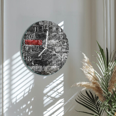 Round wall clock Brick