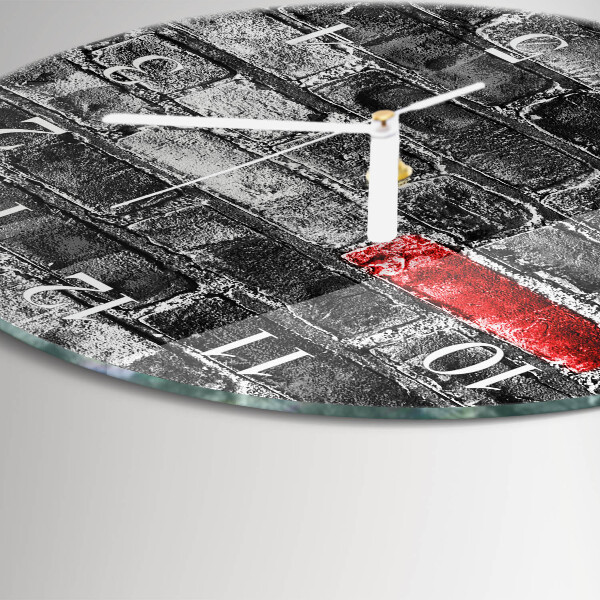 Round wall clock Brick