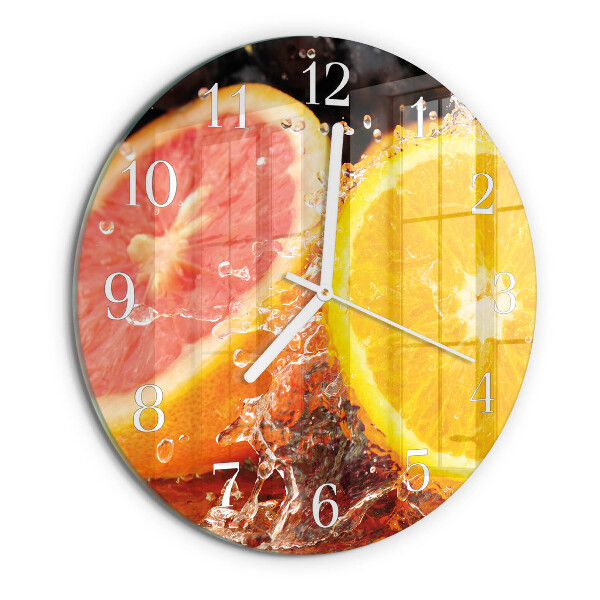 Round wall clock Fruit