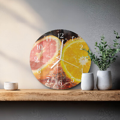 Round wall clock Fruit