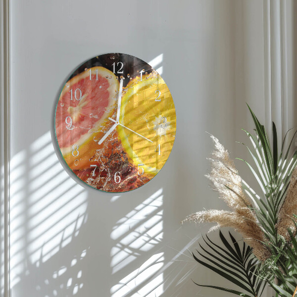 Round wall clock Fruit