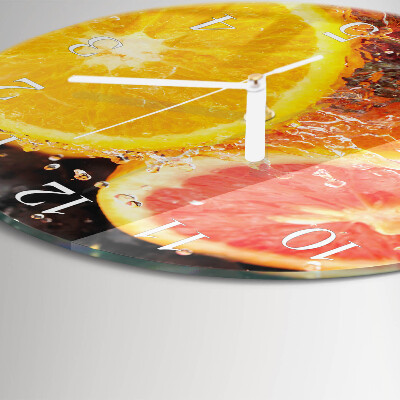 Round wall clock Fruit