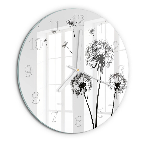 Round wall clock Dandelion