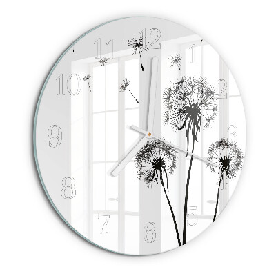 Round wall clock Dandelion