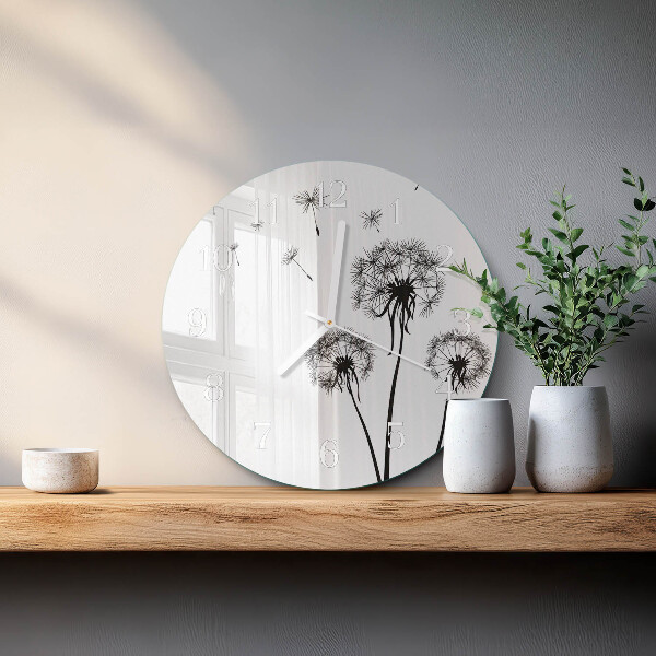 Round wall clock Dandelion