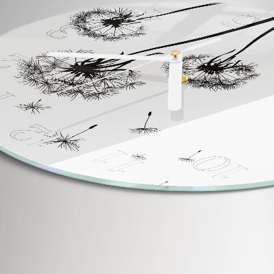 Round wall clock Dandelion