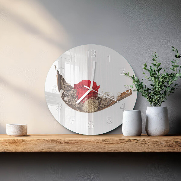 Round wall clock Rose
