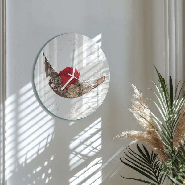 Round wall clock Rose