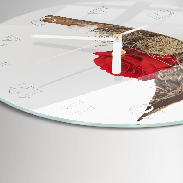 Round wall clock Rose