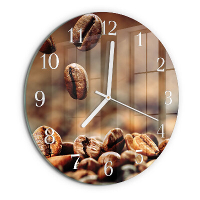 Round wall clock Coffee Beans