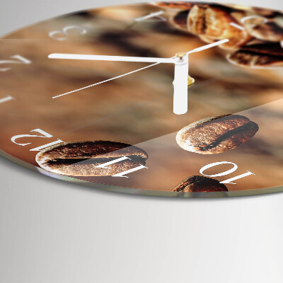 Round wall clock Coffee Beans