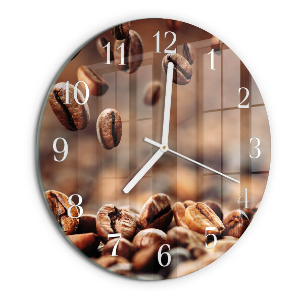 Round wall clock Coffee Beans