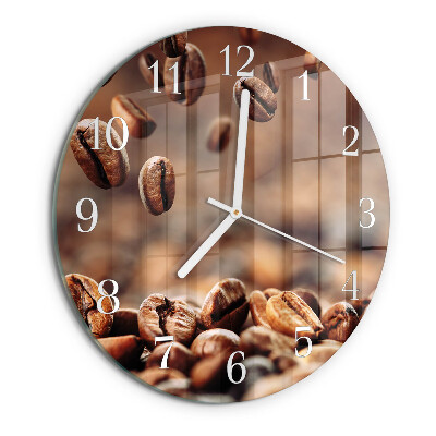 Round wall clock Coffee Beans