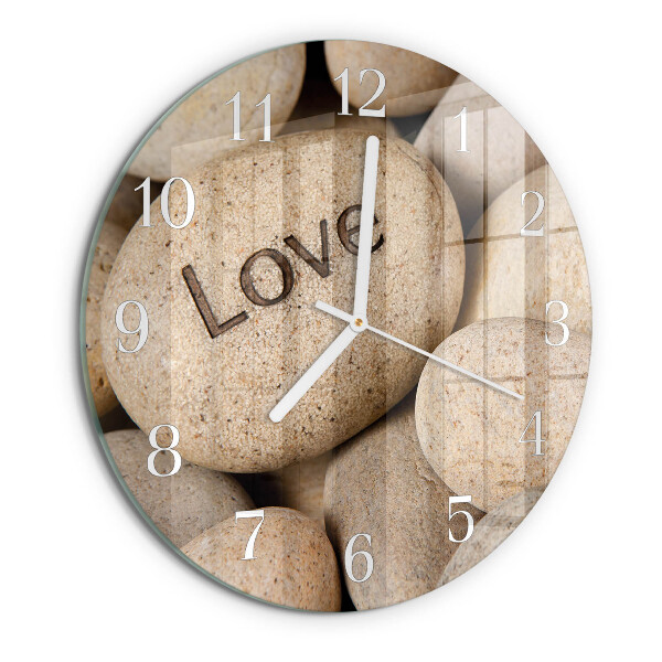 Round wall clock Stones