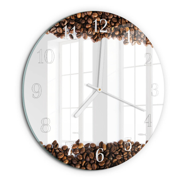 Round wall clock Coffee Beans
